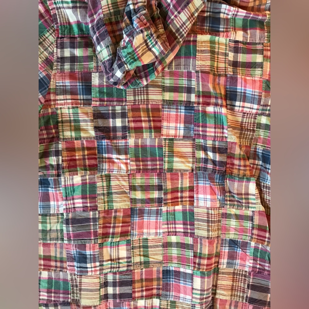 Brooks Brothers Nantucket (Authentic) India Madras Patchwork Plaid Hoodie Jacket - Picture 9 of 15
